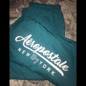 Aeropostale sweat suit(teal)